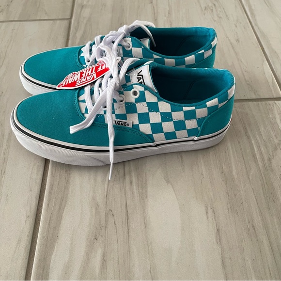 💫 SOLD 💫 🩵Checkerboard Blue Vans🩵 - Picture 3 of 7
